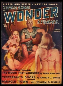 THRILLING WONDER STORIES Pulp (Oct 1948) RAY BRADBURY 1st Edition VIRGIL FINLAY - Picture 1 of 2