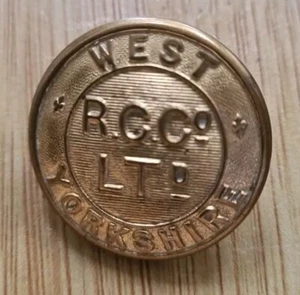  West Yorkshire Road Car Company Bus Uniform Button Authentic Original C.1910 - Picture 1 of 3