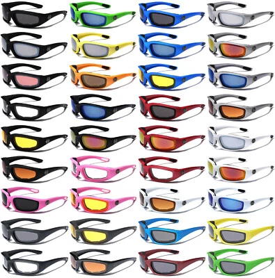 Gafas deportivas originales Choppers motociclista montar gafas de sol TODOS LOS COLORES Foto 1 de 3