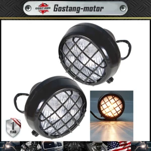 2x Faros Lente Bombillas Luces Parrillas Para Yamaha Banshee 1987-2006 Warrior 350 - Imagen 1 de 7