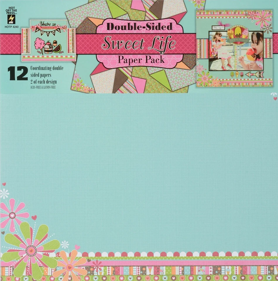 The Sweet Life 12x12 Scrapbook Paper Pack – Floral Pastel Crafting Sheets - Image 1 of 1