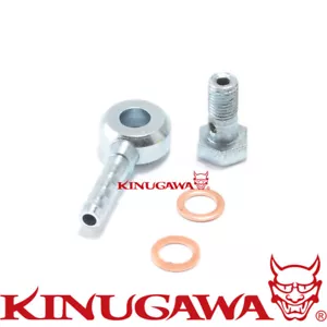 Kinugawa Turbocompresor Agua-Refrigerante Banjo Fitting M8x1.25mm a 1/4 "Manguera Barb - Imagen 1 de 2