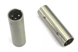ZWEI Switchcraft 390 Stecker-Stecker gerade durch Lauf Adapter Steckverbinder. CL - Bild 1 von 1