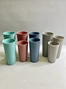 Bicchieri impilabili - set di 9 - colori pastello country Tupperware - Foto 1 di 6