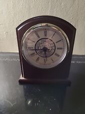 The Bombay Company Quartz Cherry Wood Mantle Clock - Latin made in usa.