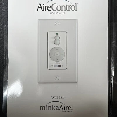 MinkaAire WC212 AireControl Wall Mount Remote System Fan Control ON OFF Dimmer - Image 1 of 3