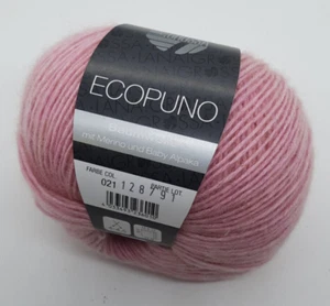 (179 €/kg): 50 g LG ECOPUNO, flauschig, Pt. 128791, Fb. 021 rosa #6101 - Bild 1 von 1