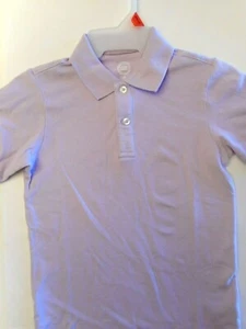 Boys Short Sleeve Polo Shirts Purple Collar Dress Shirt 6/7, 10/12, 14/16, 18 - Picture 1 of 4