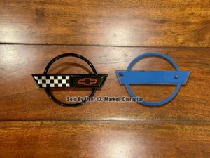 1 PC - Metal Emblem Fits Corvette C4 Rear (Fuel Door / Gas Lid) 1991-1996 - Bild 1 von 1