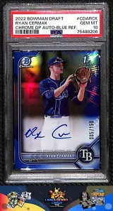 2022 Bowman Draft Ryan Cermak 1. Auto/150 Refraktor PSA 10 - Bild 1 von 2