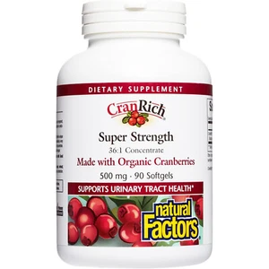 Natural Factors CranRich Super Strength, 90 Softgels - Picture 1 of 5