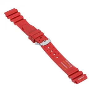 Kistanio Silikonarmband Taucherarmband mit Edelstahl Dornschließe Rot - Picture 1 of 1