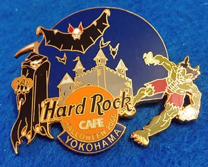 YOKOHAMA HALLOWEEN 2000 HAUNTED CASTLE VAMPIRE BATS MONSTERS Hard Rock Cafe PIN - Picture 1 of 1