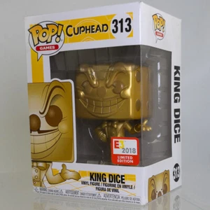 Funko POP! Juegos - Figura Vinilo Cuphead - KING DICE (Oro) #313 (Exclusivo) *Nuevo* - Imagen 1 de 4