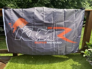 KTM SUPER MOTARD 3 X 5 Flag. Indoor outdoor Ready. Garage, Man Cave , Races - Picture 1 of 3