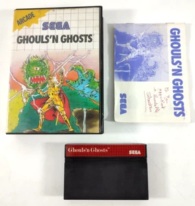 Game Sega Master System Boxed Ghouls 'N Ghosts with Record - Picture 1 of 2