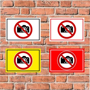 Schild - Fotografieren verboten! - in 4 Größen - S00355-032 - Bild 1 von 5