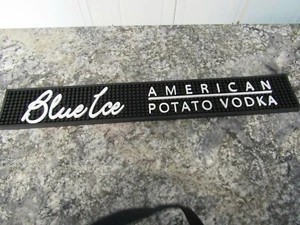 Blue Ice Vodka BAR MAT / SERVING MAT FOR DRAFT BEER, COCKTAILS -Size 24" X 3.5" - Picture 1 of 8