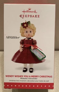 2015 Hallmark Madame Alexander Ornament - Wendy Wishes You A Merry Christmas NIB - Picture 1 of 4