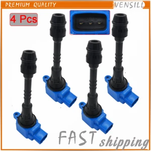 Set of 4X Ignition Coils UF351 For Nissan Almera Primera Sentra 1.5L 1.8L 96-06 - Picture 1 of 5