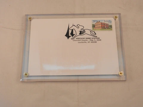 134TH KENTUCKY DERBY STATION "NEW" POST CARD WITH OFFICIAL SEAL - MAY 3, 2008 Cover