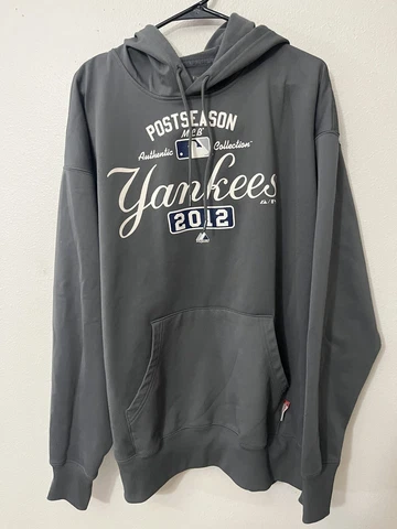 Majestic New York Yankees Post Season Hoodie Sweatshirt Size XL Therma Base Cover