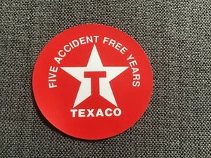 TEXACO Oil Company Tankstelle Original Vintage Safety Racing Aufkleber Aufkleber 712A - Bild 1 von 2
