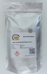 Flowers of Sulphur Powder 500g PURE GRADE 99.99% free postage QUALITY PRODUCT - Picture 1 of 2