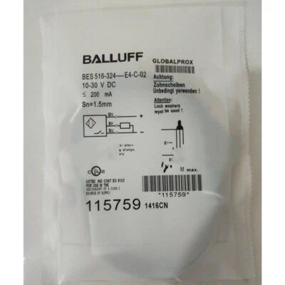 ONE New Balluff Proximity sensor BES 516-324-E4-C-02 Fast Shipping - Image 1 of 2