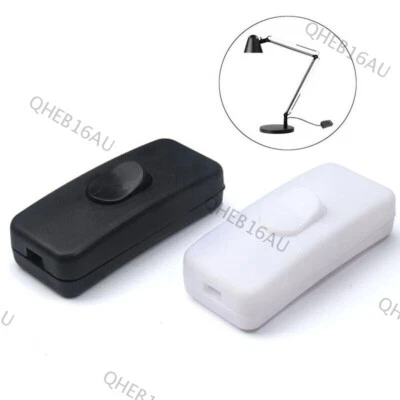 In-line ON/OFF Rocker Switch Table Desk Bed Light Lamp Cord 110-250V Button 23H - Image 1 of 4
