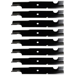 Set of 8 Replacement 16-1/2" Notched Blades for Snapper 32" & 48" Mowers - Picture 1 of 5