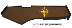 Mesa de almacenamiento de camión cuero sintético marrón adecuada para MAN TGX XXL a partir del año 2020 - Imagen 1 de 6