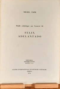 Étude Esthétique sur l'oeuvre de Felix Adelantado - Picture 1 of 1