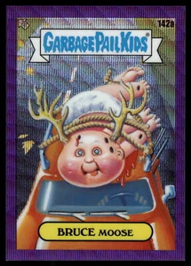 Cubo de basura cromado Topps 2021 para niños serie 4 Bruce Moose Purple Wave/250 #142a - Imagen 1 de 2