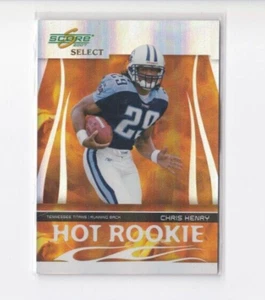 CHRIS HENRY 2007 SCORE SELECT HOT ROOKIE INSERT ROOKIE CARD-#'D/749-SHIPS FREE - Picture 1 of 24