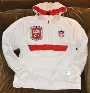Giacca con cappuccio Kansas City Chiefs Super Bowl LVIII 1/4 Uomo MEDIA NUOVA con etichetta - Foto 1 di 5