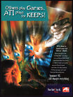 ATI - RAGE PRO__Original 1997 Druck AD/PC Spiel Promo__ Grafikkartentechnologie