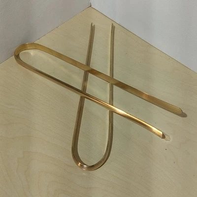 New 2ea. Hand Made Candle Snuffer / Tweezer, 11" Brass Tongs, low smoke - Image 1 of 4