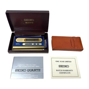 Vintage Seiko Quartz Melodic Alarm Dual Zone Timer 74401 Made In Japan NEU - Bild 1 von 6