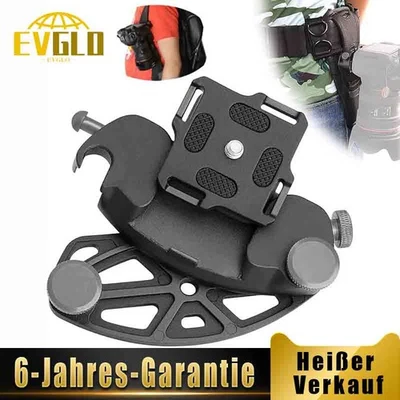 Kamera Clip Halterung Für Rucksack Und Gürtel Schnellspanner Halter Kameraclip - Bild 1 von 4