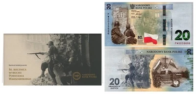 Poland 20 Zlotych, 2024, P-198, UNC Commemorative, w/ Folder - Image 1 of 4