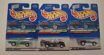 LOTE [3] CARDADO 2000 HOT WHEELS TREASURE HUNTS CON PAQUETES PROTECTO Foto 1 de 4