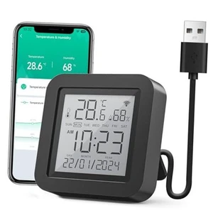 WiFi Thermometer Hygrometer, Indoor Temperature Humidity Sensor Electronic - Picture 1 of 7