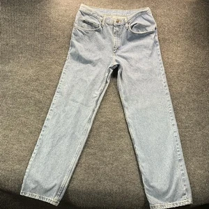 Jeans vintage Lee relaxed fit uomo 30x34 lavaggio chiaro made in USA gamba dritta anni 90 - Foto 1 di 10