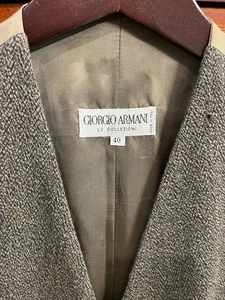 Giorgio Armani "LE COLLEZIONI" Wool Vest Vintage Mens 40 - Picture 1 of 12