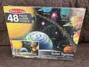 NEU VERSIEGELTE VERPACKUNG Melissa & Doug Sonnensystem 48-teiliges Puzzle Bodenpuzzle - Bild 1 von 1