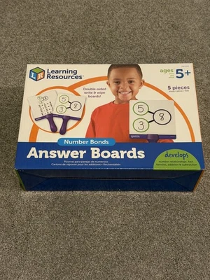 Learning Resources Number Bonds Answer Boards – Write & Wipe Math Set - Image 1 of 3