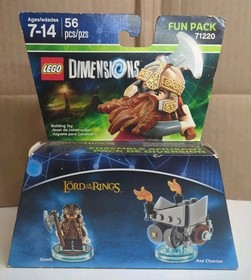 LEGO Dimensions Fun Pack - #71220 - Lord of the Rings - Gimli and Axe Chariot