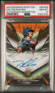 PSA 10 2023 Bowman Inception Prospect Autographs #BPA-DR Dalton Rushing /25 🍊 - Bild 1 von 2