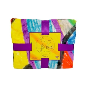 Penzeys Tie Dye Hug Blanket Fleece Throw 50x60 New Colorful Soft Cozy Plush - Picture 1 of 10